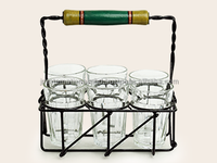 Ensemble de verres à thé en or marocain de luxe indien de 800 ml avec support et motif lune et étoile pour hôtels et restaurants