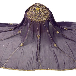 Hijab en Chiffon pour Femmes Musulmanes, Broderie de Pierres, Motif Floral Uni, Écharpe Quotidienne d'Hiver, 20 Couleurs, Haute Qualité, Respirant - Product Image 1