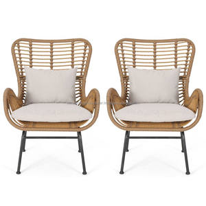 Silla de ratán Natural hecha a mano de estilo de diseño de mediados de siglo, patas de Metal, muebles únicos para el hogar para sala de estar, dormitorio, Vietnam directo - Product Image 3