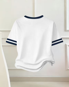 Solid Navy Blue Floral Pattern Girls Shorts Casual Comfortable Fit Medium Stretch Breathable Summer Wear Customized Color Front - Product Image 5