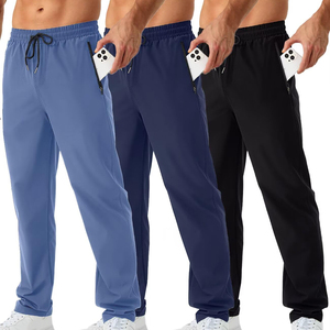 Custom Solid Color Sweatpants For Men's Heavyweight 100$ Cotton Blend Material Durable Relaxed Fit Sweatpants Durable <b>Trousers</b> - Product Image 3
