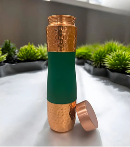 <b>Decorative</b> Design Copper Water Bottle Elegant Metal Drinkware for Healthy Hydration and Gift Giving - Product Image 3