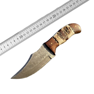 Couteau de chasse/découpe de viande/de camping en acier Damas de qualité supérieure avec étui en cuir, options OEM et logo personnalisé pour les acheteurs des États-Unis et d'Europe - Product Image 6