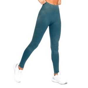 Wholesale Custom Mid Waist Casual Sports Workout Yoga <b>Pants</b> Leggings Women Soft Polyester Gym Fitness Knee-Length Pocket 2026 - Product Image 1