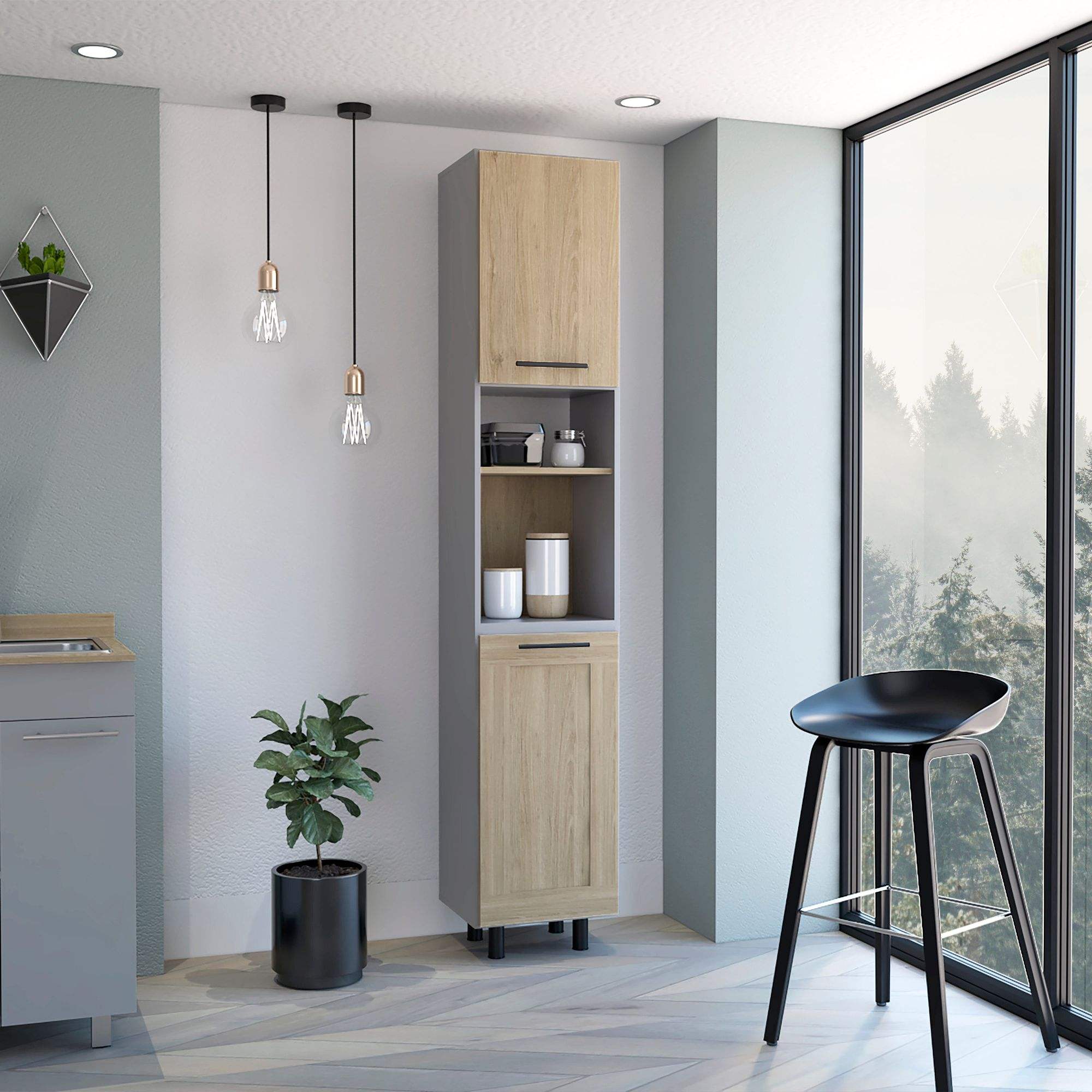 Light Pine / White Color