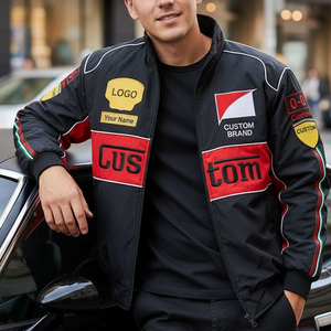 Custom Brand Men's Full Sleeve Polyester <b>Racing</b> <b>Jacket</b> Windproof All Seasons Motorcycle Wear Wholesale Manufacturer - Product Image 6