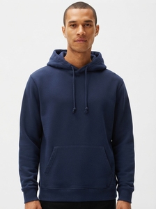 80% Cotton 20% Polyester <b>Men's</b> Fleece Hoodie Embroidered Winter <b>Pullover</b> Oversized Drop Shoulder Casual Sweatshirt Dust Green - Product Image 2