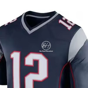Nouveauté - Vêtements de sport - Impression personnalisée du nom - Tissu 100% polyester - Meilleur prix - Maillot de football américain - Product Image 4