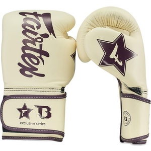 ถุงมือชกมวยไทย Fairtex แบบสั่งทำพิเศษ ยอดขายดีที่สุด ผลิตจากหนังแท้ สำหรับกีฬาคิกบ็อกซิ่ง MMA พร้อมสายรัดแบบ Hook & Loop - Product Image 6