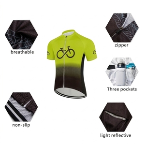 Conjunto de Jersey de Ciclismo para Mujer con Logotipo de Bicicleta, Manga Larga, Secado Rápido, 100% Poliéster, Conjunto de Pantalones Cortos de Malla - Product Image 4