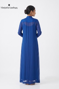 Vestido Casual de Seda con Cuello Alto y Relleno en el Pecho para Mujer, Ligero, Cómodo, de Diseño Moderno - Product Image 6