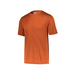 T-shirt décontracté pour homme en polyester 180g, bleu roi, col rond, manches courtes, coupe classique, uni, séchage rapide, anti-plis, respirant, avec logo - Product Image 5