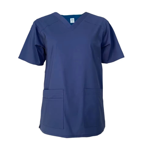 Premium Unisex Scrubs Customize Hospital Medical Nurse Uniform V-Neck Top Cargo Pants <b>Doctor</b> Nursing Workwear Surgical Scrub <b>Set</b> - Product Image 5