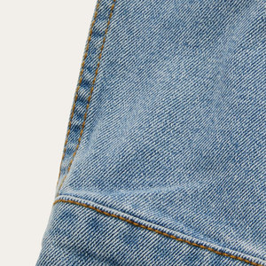 แจ็คเก็ตยีนส์ผู้ชายลำลองสำหรับฤดูหนาว ระบายอากาศได้ดี เป็นมิตรกับสิ่งแวดล้อม ผลิตจากผ้าฝ้าย 100% คุณภาพพรีเมียม ขายดี พร้อมโลโก้ด้านหน้า - Product Image 5