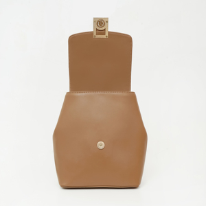 Women's Fashion Waterproof Square <b>Backpack</b> Synthetic <b>Leather</b> Authentic Lining Drill Buckle Closure <b>Large</b> Capacity Daily Use - Product Image 6