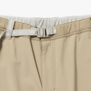 Shorts cargo utilitaires en coton beige pour homme, personnalisés, multi-poches, confortables, avec fermeture à cordon de serrage, shorts de travail - Product Image 6