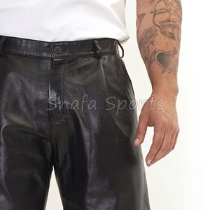 Shorts en cuir pour homme de haute qualité, respirants, légers, design personnalisé, vêtements de fitness, shorts 100% cuir pour homme en vente - Product Image 6
