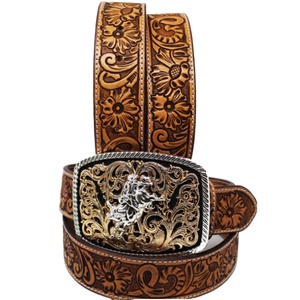 Ceinture en cuir de vache pour hommes et femmes, excellente qualité, sur mesure, cuir de vache occidental, américaine, avec amulette à la main, fabricant de travail, 100% - Product Image 1