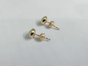Boucles d'oreilles en diamant naturel taille ronde 0,62 ct, clarté IJ I1 I2, or jaune 14 carats, bijoux fins pour femmes, cadeau - Product Image 5