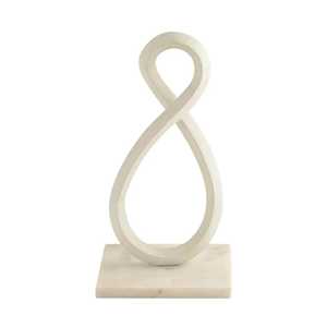 18 cm X 15.5 cm X 34 cm Aluminium Infinity Sculpture Handmade Geometric Art Decor Modern Eco-Friendly Durable for Living Room - Product Image 2