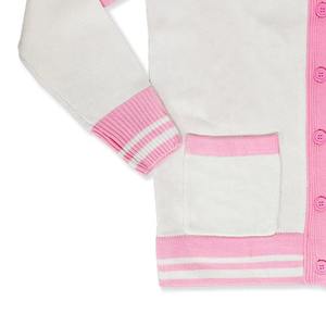 Añade tus logotipos a la sudadera con cuello en V de punto acrílico, suéteres universitarios con botones, informales para el invierno, para hermandades y fraternidades. - Product Image 6