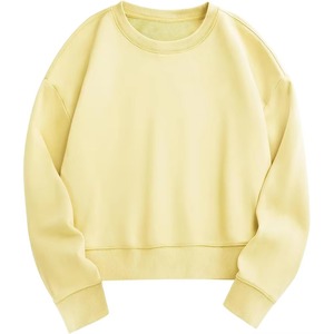 Wholesale 100% Cotton Winter OEM Custom WoMen's Crewneck <b>Pullover</b> Sweater Plain Knit <b>Pullover</b> <b>Jumpers</b> Sweater for women - Product Image 2
