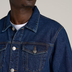 Veste en jean de haute qualité pour hommes, vente en gros, impression personnalisée, fabriquée au Pakistan, veste en jean vintage pour hommes en vente - Product Image 5