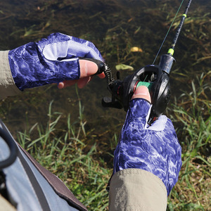 Fishing <b>Gloves</b> Different Sizes for All Best Selling Professional High Quality Comfortable Outdoor Polyester Non-Slip Waterproof - Product Image 5