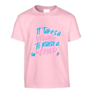 T-shirt rose à manches courtes pour tout-petits, imprimé lettres colorées, col rond, décontracté, léger, pour tous les jours, pour garçons - Product Image 1