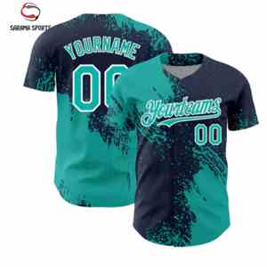 Camiseta de Béisbol Personalizada por Sublimación para Hombre, Camisetas con Rayas, Camiseta de Béisbol con Rayas Finas, Servicio OEM ODM, Camisetas de Béisbol - Product Image 1
