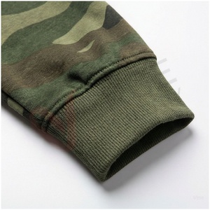 Ensemble de survêtement camouflage pour homme, à capuche, manches longues, fermeture à cordon, coupe décontractée, pour l'automne, 100 % polyester respirant - Product Image 6