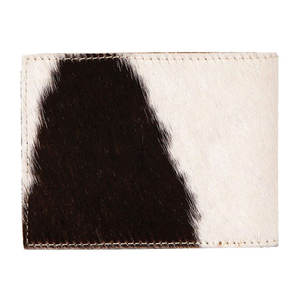 Portefeuille en cuir de vache véritable, tendance, marron, noir, pour homme, portefeuille simple, vente chaude |   Portefeuille en cuir de vache véritable - Product Image 1
