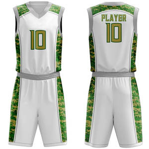 Conjunto de Camiseta y Pantalones Cortos de Baloncesto, Transpirable, Ropa Deportiva de Verano, Uniformes Sublimados Estampados - Product Image 1