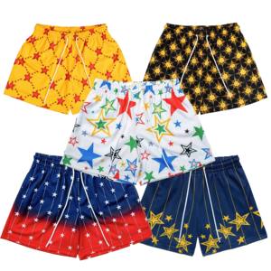 Pantalones cortos de baloncesto personalizados de malla para hombre, lisos, al por mayor, para sublimación, para universidades y deportes - Product Image 1