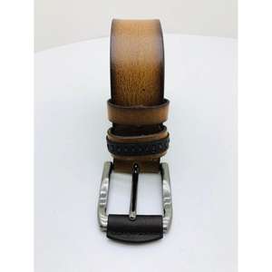 100% Animal <b>Hide</b> Pure Leather Belts Stainless Steel Buckle Genuine Leather Belt Handicrafts Men's Belts & Accessories Latest - Product Image 4