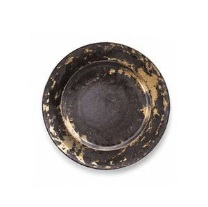 Assiette décorative ronde vintage en cuivre, vaisselle en métal massif à motif artisanal - Product Image 2