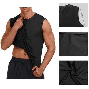 Débardeurs d'été AMERICAN TRENCH CLOTHING pour hommes, 100 % polyester, écologiques, séchage rapide, 120 g, noir/blanc/gris - Product Image 6