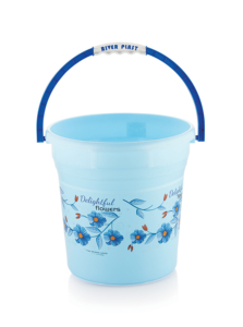 Cubo de Plástico RIVER PLAST de 20L con Diseño de Flores Encantadoras, Cubo Duradero y Ligero para Uso Doméstico - Product Image 5