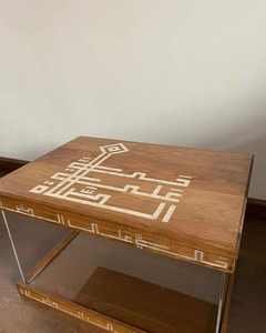 Caja de chocolate cuadrada de acrílico hecha a mano, moderna, con tapa de madera con incrustaciones, organizador de almacenamiento para regalo de Ramadán. - Product Image 3