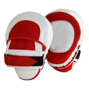 Five B Green White Boxing Focus Mitts Pu Material Breathable Training Pads for Sparring MMA Muay Thai Kickboxing - Product Image 6