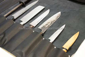 Sac de rangement professionnel en cuir pour couteaux de chef, anti-odeur, robuste, grande capacité, organisateur de voyage pour ustensiles de cuisine - Product Image 3