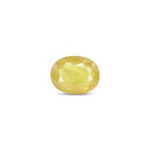 Natural Certified Yellow Sapphire 4 Carat Wholesale Gemstone - Product Image 1
