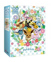 Rompecabezas de Papel de Pokémon F70, 150 Piezas, Eevee y Amigos, Dibujos Animados para Niños, Juguete Educativo de Anime, Venta al por Mayor