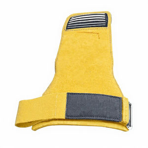 Guantes de Cuero Acolchados para Levantamiento de Pesas, Resistentes, Transpirables, para Entrenamiento, Gimnasio, Protección de Palmas - Product Image 6