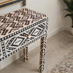 ILAHI's Bone Inlay <b>Drawer</b> Modern Design Agate Detailing <b>Storage</b> Portable Home Furniture - Product Image 2