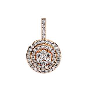 จี้เพชรทรงกลมเจียระไนแบบบริลเลียนท์  วัสดุเพชรเพาะเลี้ยง  ความใสระดับ VVS VS  เครื่องประดับคุณภาพสูงที่ยั่งยืน  สร้อยทองคำเปล่งประกาย - Product Image 2