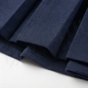 Jupe courte plissée pour femme, taille élastique, couleur unie, polyester respirant, style toutes saisons - Product Image 6