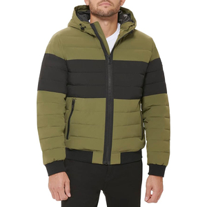 Quilted Winter Puffer Coat With Hood And Full Zip For Womens Casual Cold Weather - Product Image 1
