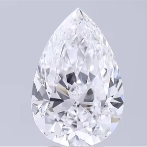 Diamant en forme de poire de 5 carats, brillant, D VS2, certifié IGI, pierre non montée, triple excellente taille, symétrie parfaite pour bijoux sur mesure - Product Image 1
