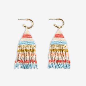 Pendientes Largos de Flecos con Cuentas Coloridas Hechos a Mano para Mujer, con Cuentas Personalizables, Accesorio de Moda - Product Image 5